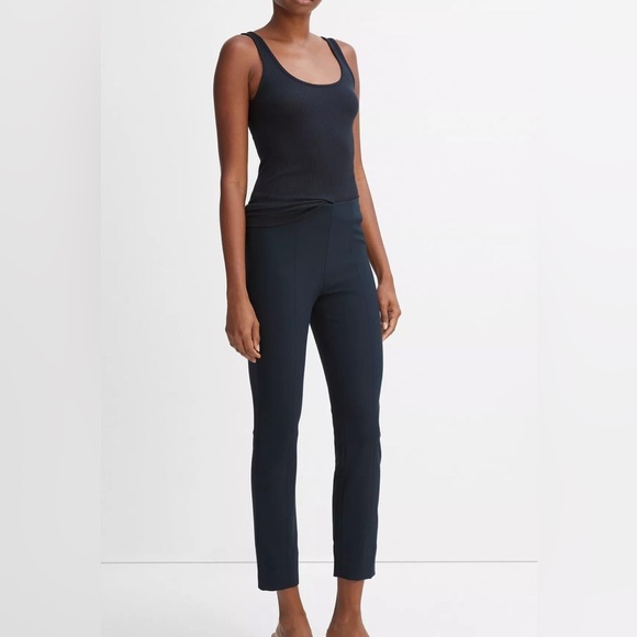 Vince Stitch Front Seam Ponte Legging Coastal Blue Women’s Small Work Business - Picture 1 of 10